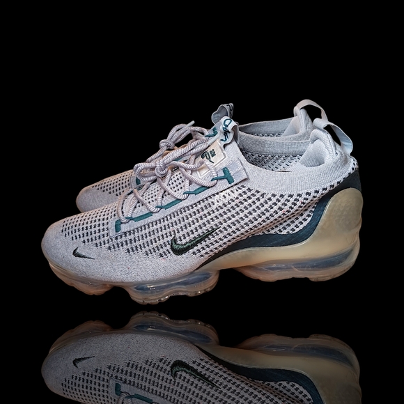 Nike Air Vapormax 2021 FK SE Light Bone Teal Phantom DN3074-001 Men's 10.5 VGUC - Picture 9 of 14